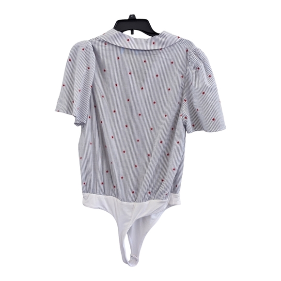 Draper James RSVP Stars Print Bodysuit Shirt Large - Picture 7 of 7